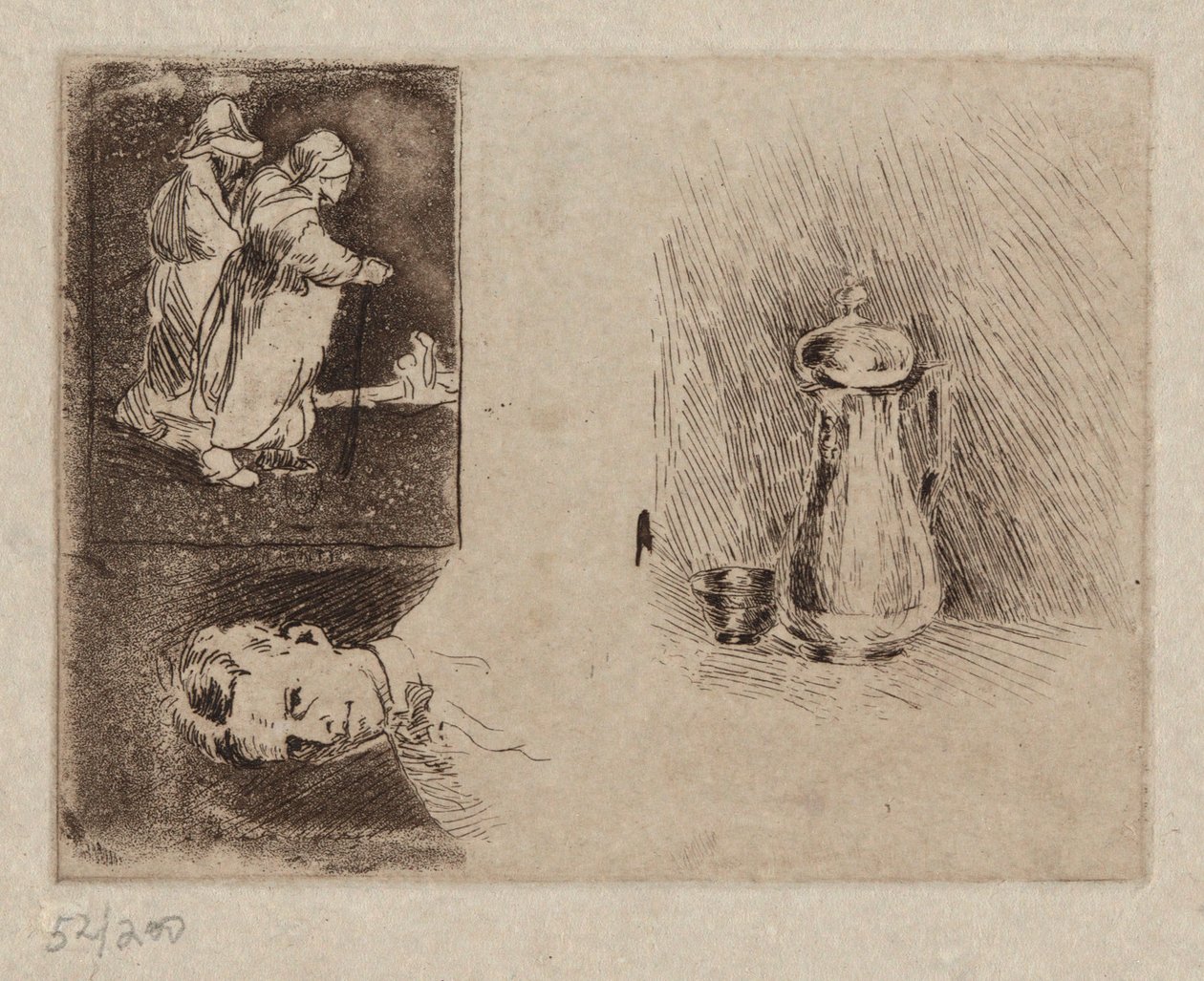 Tre studi da Emil Carlsen