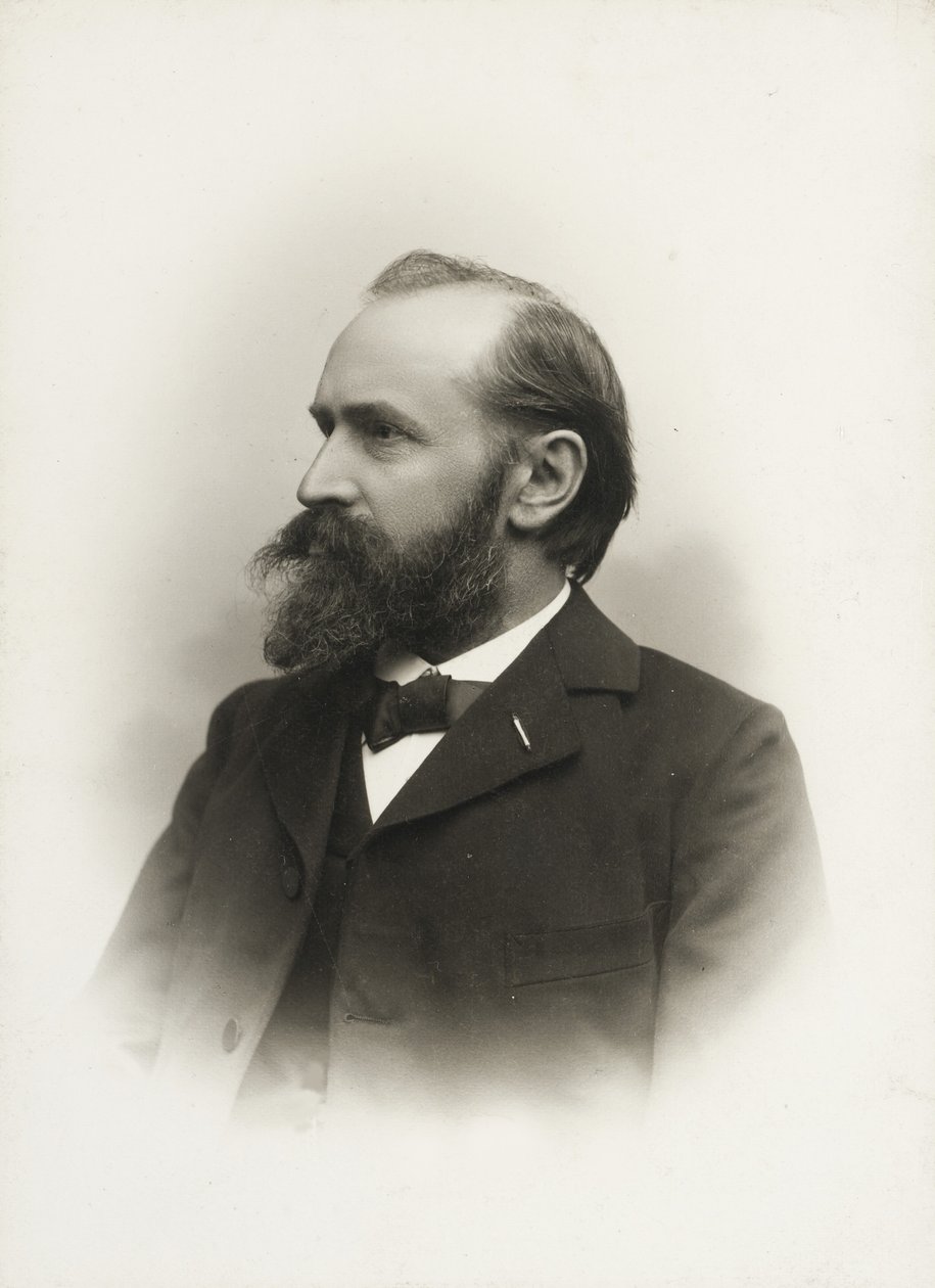 Ritratto del compositore e organista Otto Malling da Emil Hohlenberg