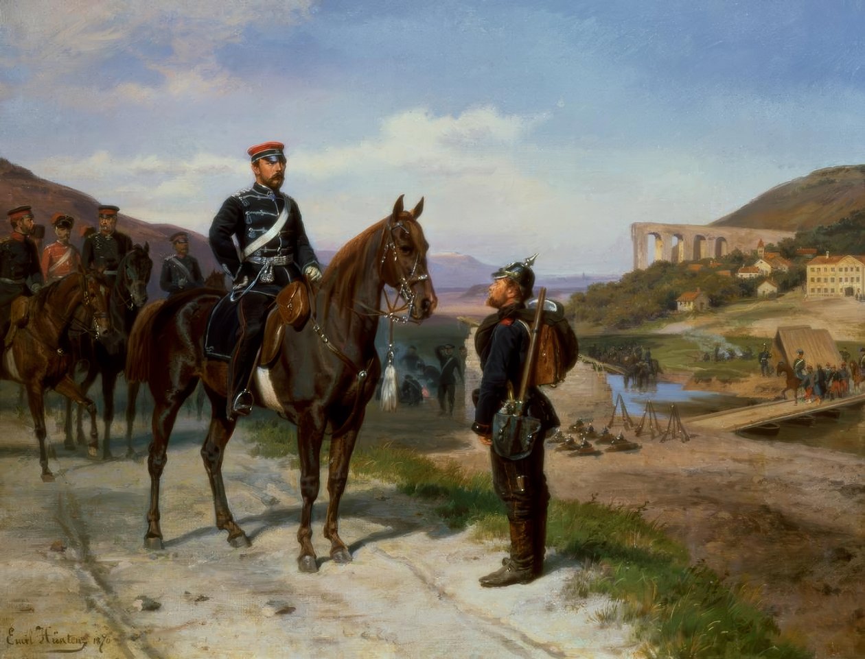Incontro con il Principe Federico Carlo di Prussia da Emil Hünten