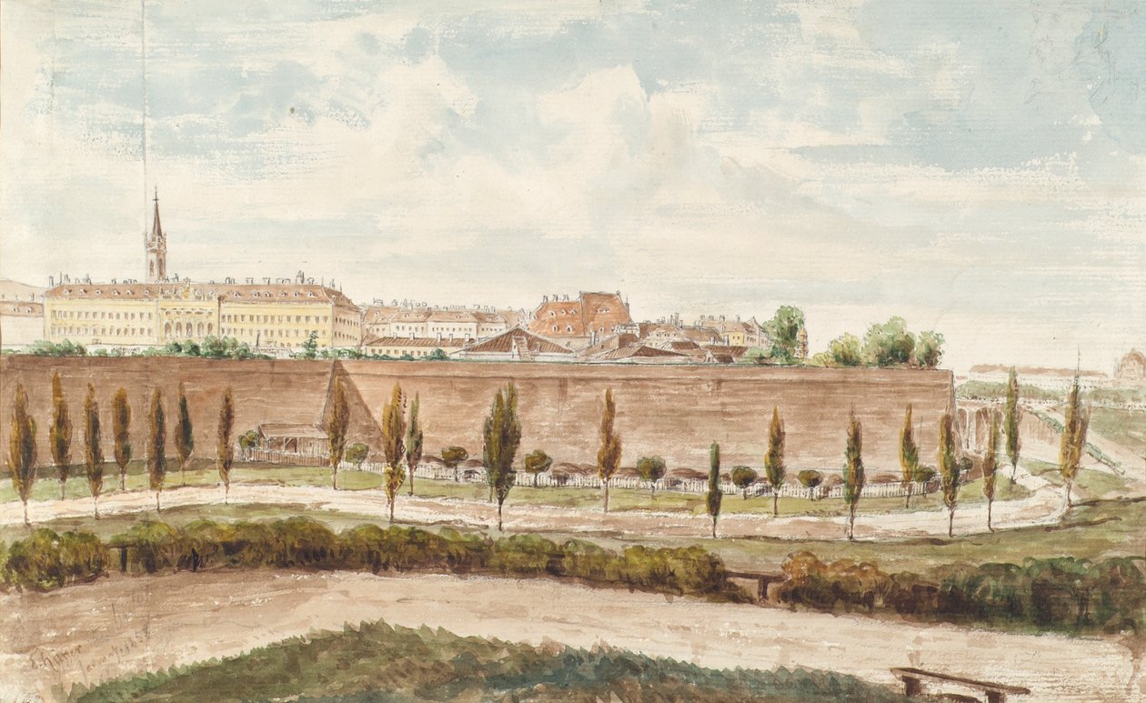 La bastione degli Agostiniani a Vienna da Emil Hütter