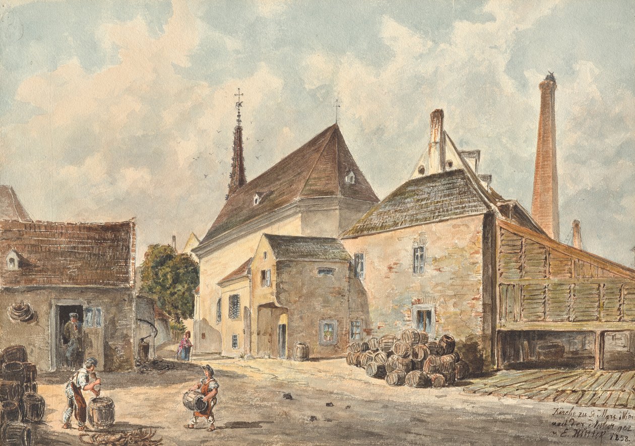 La chiesa di San Marx a Vienna da Emil Hütter