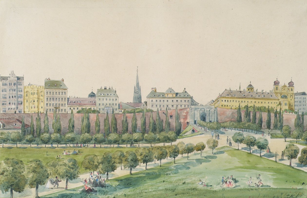 La Stubenbastei e lo Stubentor a Vienna da Emil Hütter