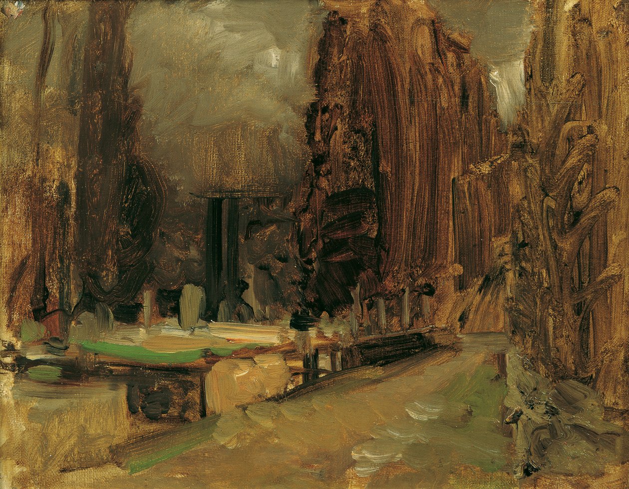 Il cimitero di Gravosa presso Ragusa (Studio per Pax) da Emil Jakob Schindler