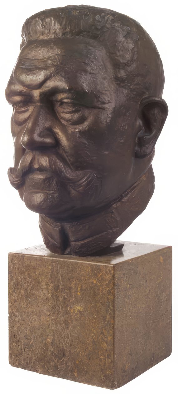 1. GUERRA MONDIALE, storico, prima, guerra, testa in bronzo di Paul von Hindenburg da Emil Jungblut