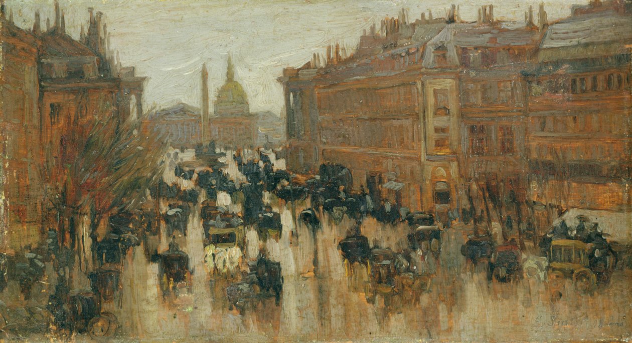Rue Royale, Parigi da Emil Leonhard Smidt