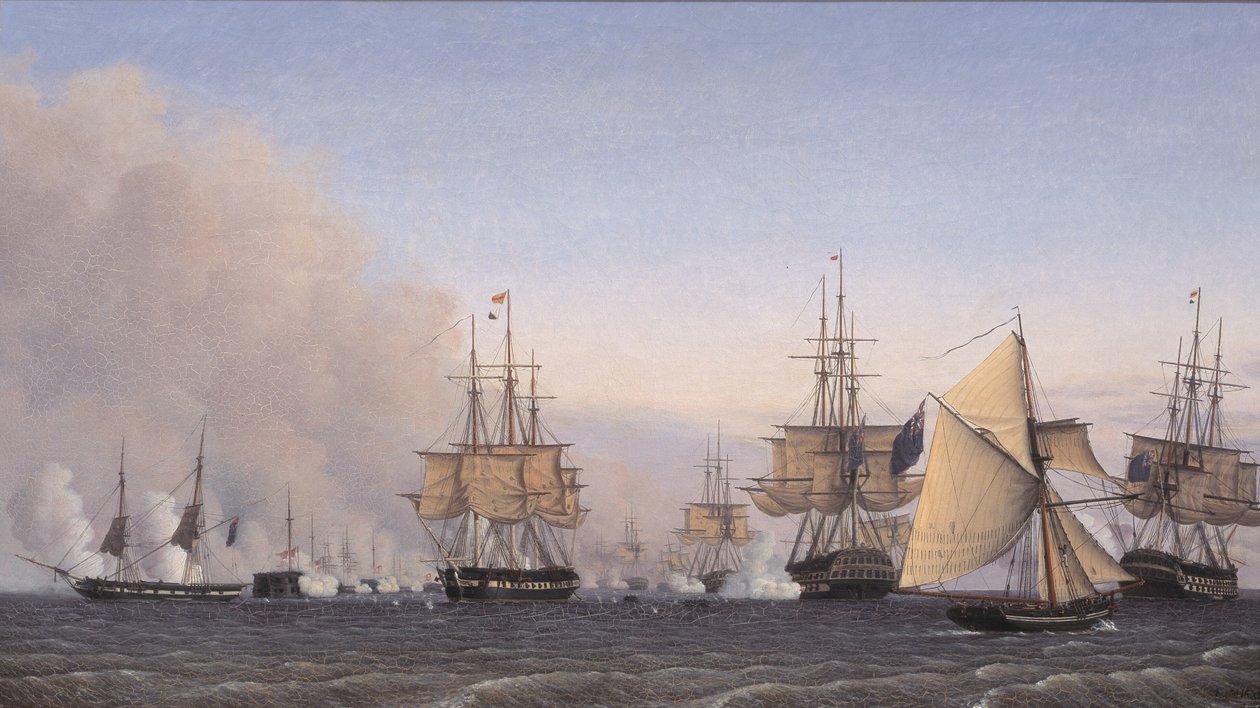 La battaglia di Copenaghen del 2 aprile 1801 da Emil Normann