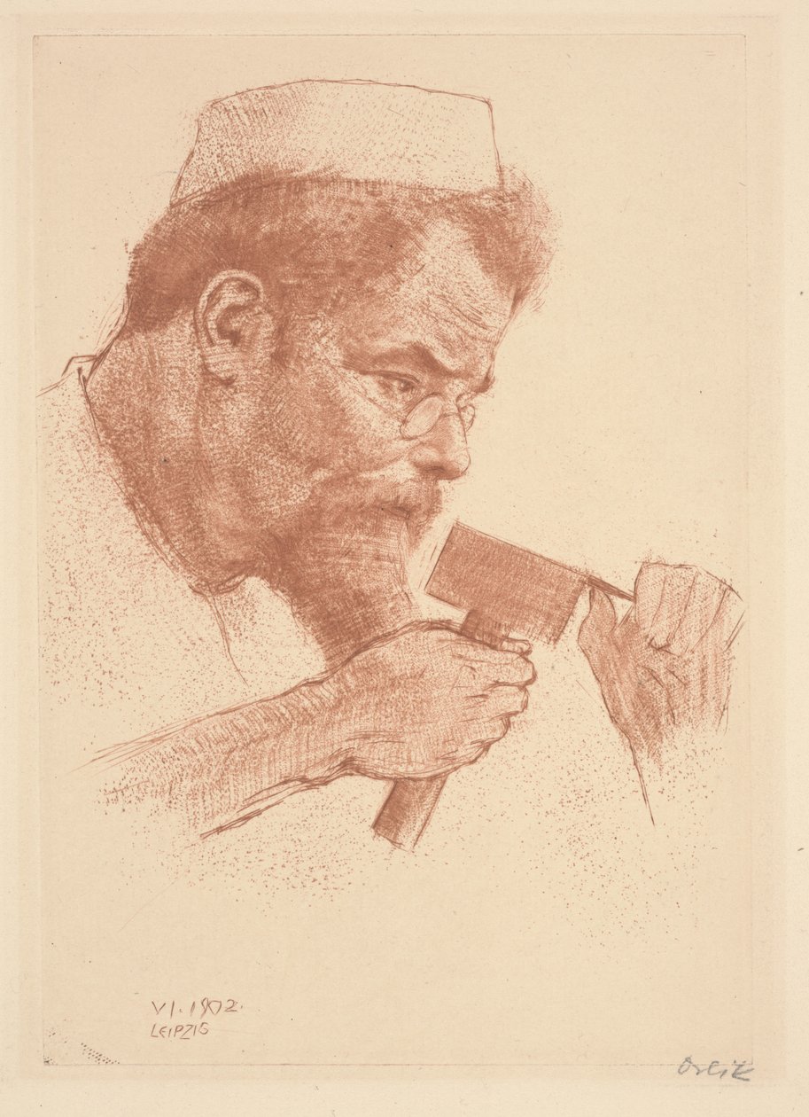 Max Klinger al lavoro da Emil Orlik