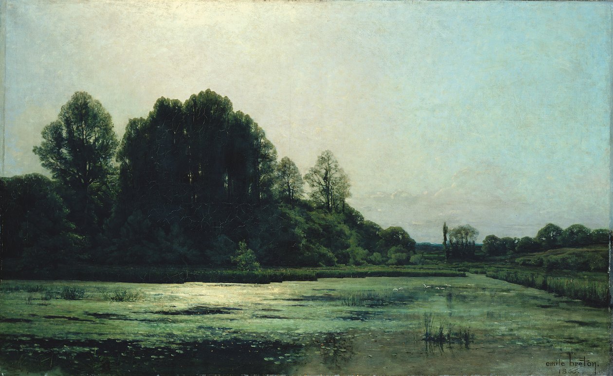 Paesaggio a Cernay, 1866 da Emile Adelard Breton