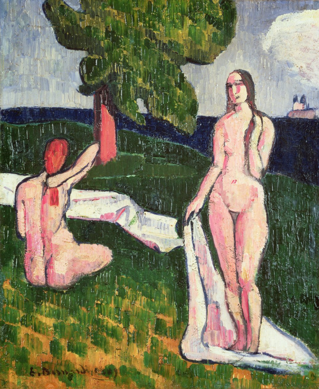 Due bagnanti sotto un albero, 1889 da Emile Bernard