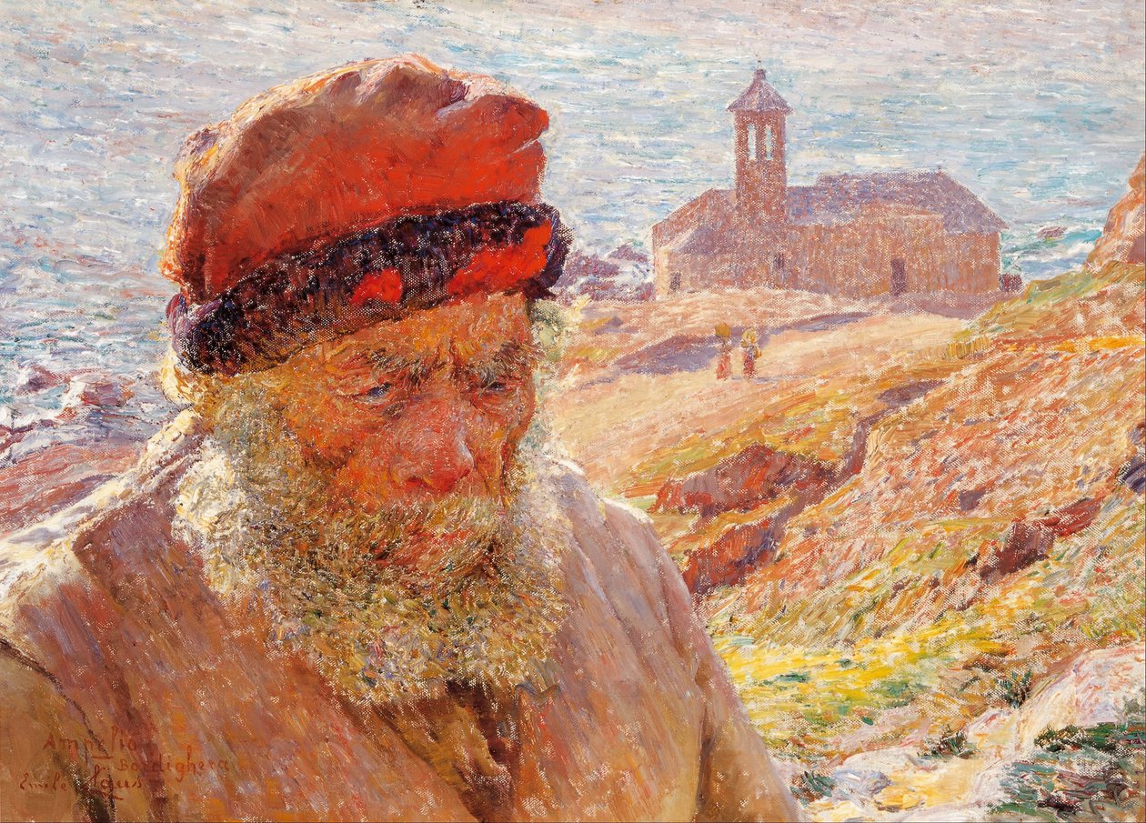 Ampelio, vecchio pescatore di Bordighera da Emile Claus
