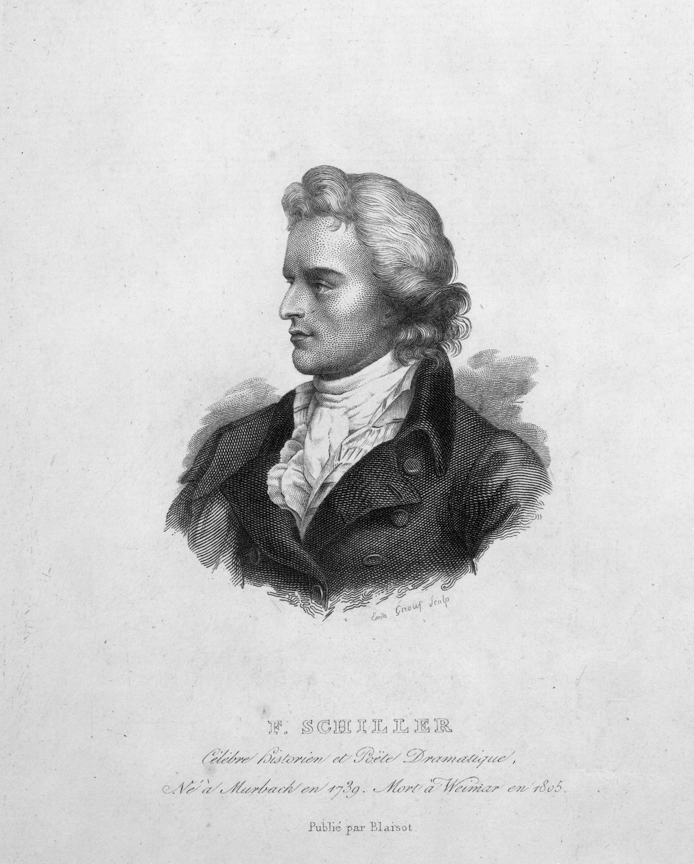 Friedrich Schiller (1759-1805) da Emile Giroux