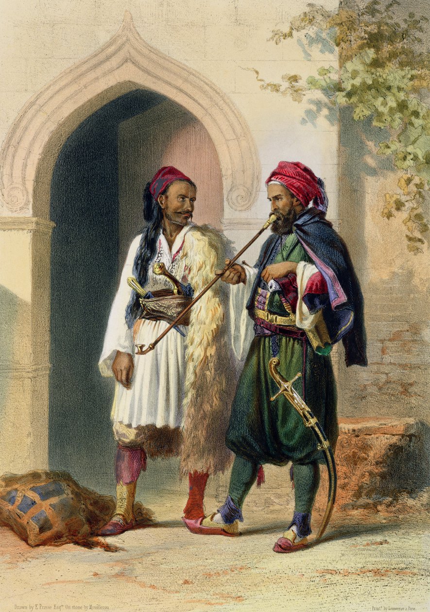 Soldati Arnaout e Osmanli ad Alessandria, illustrazione da 