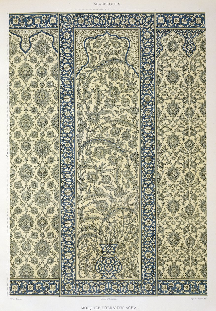 Pannello piastrellato della Moschea di Ibrahym Agha, da 