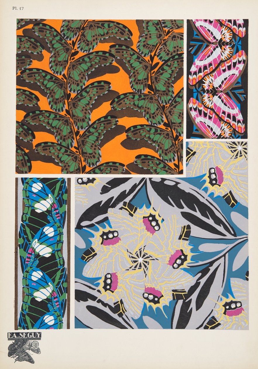 Plate 17, da Papillons, pub. 1925 da Émile Allain Séguy