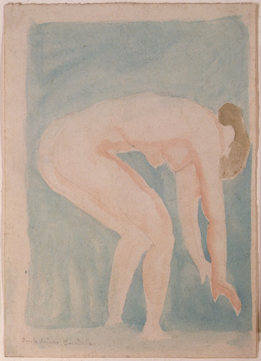 Studio di un nudo da Emile Antoine Bourdelle