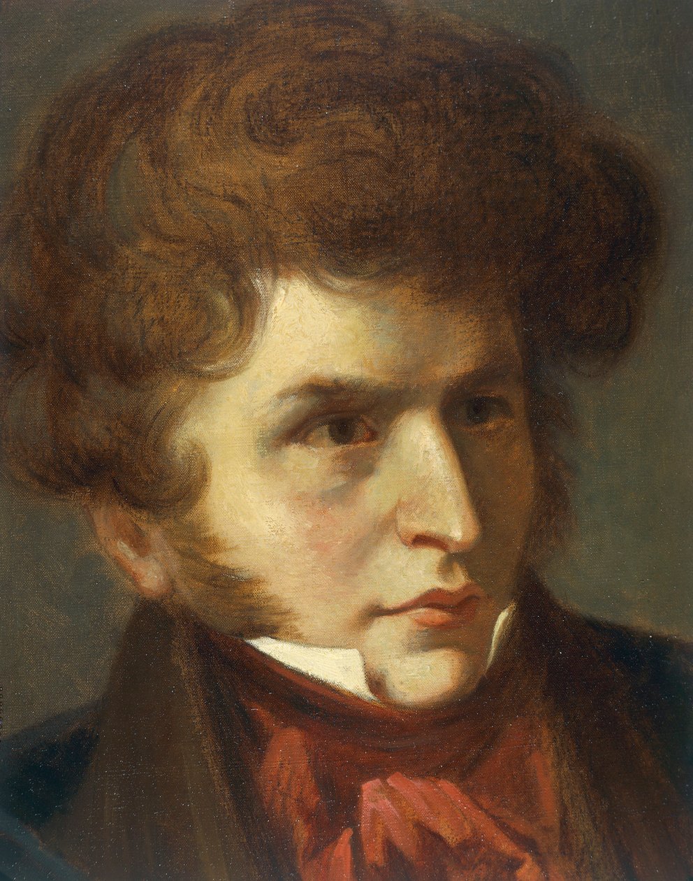 Francia, La-Cote-Saint-Andre, Ritratto di Hector Berlioz da Emile (after) Signol