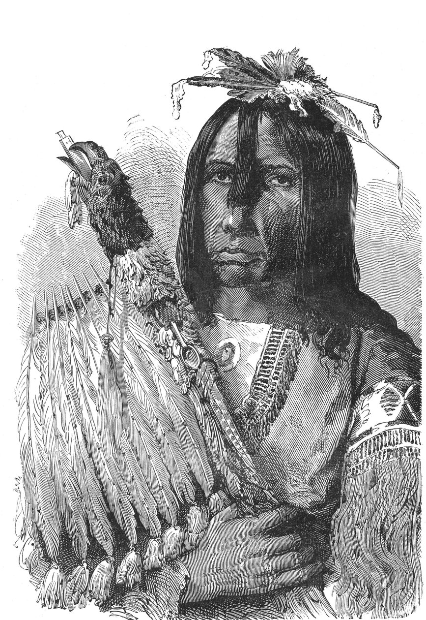 Capo degli Indiani Creek, dal sud-est degli Stati Uniti da Emile Antoine Bayard
