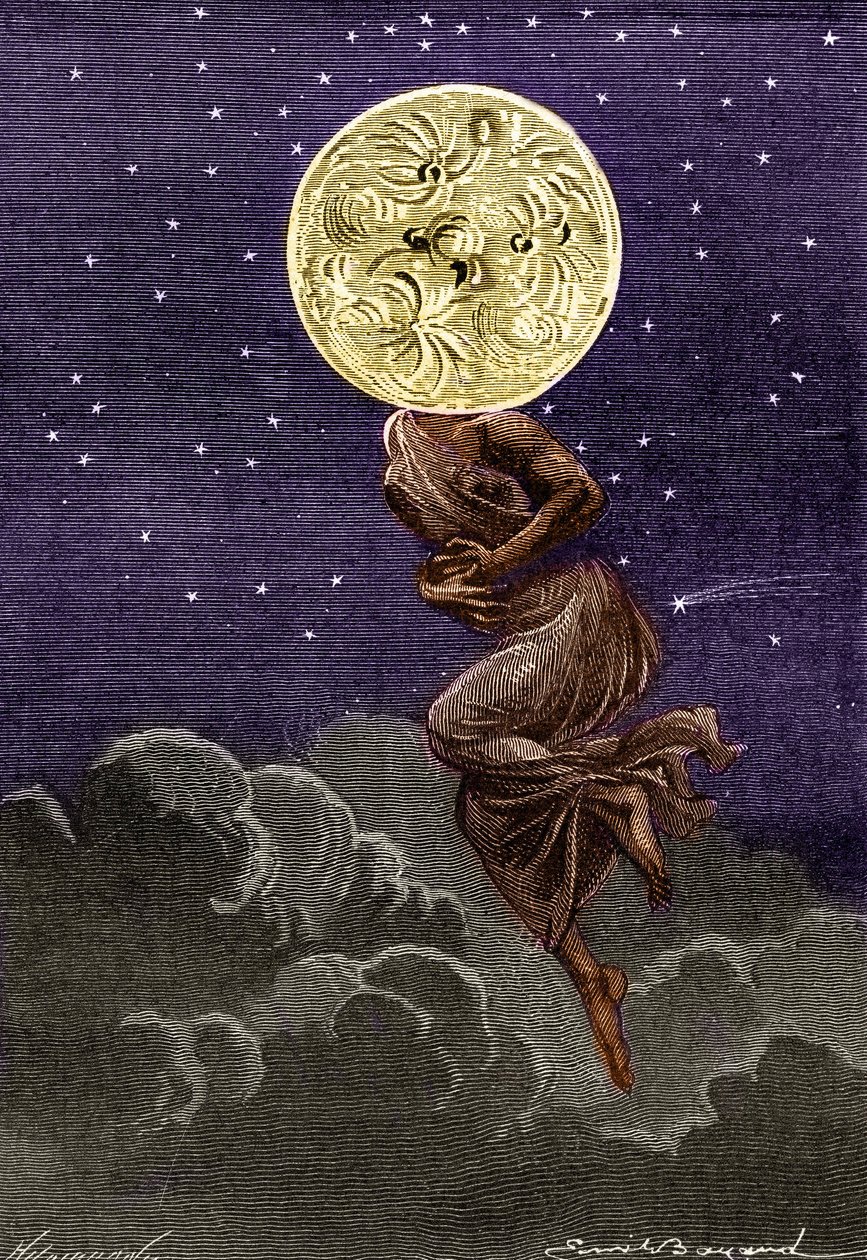 Incisione di Emile Bayard del libro di Jules Verne 