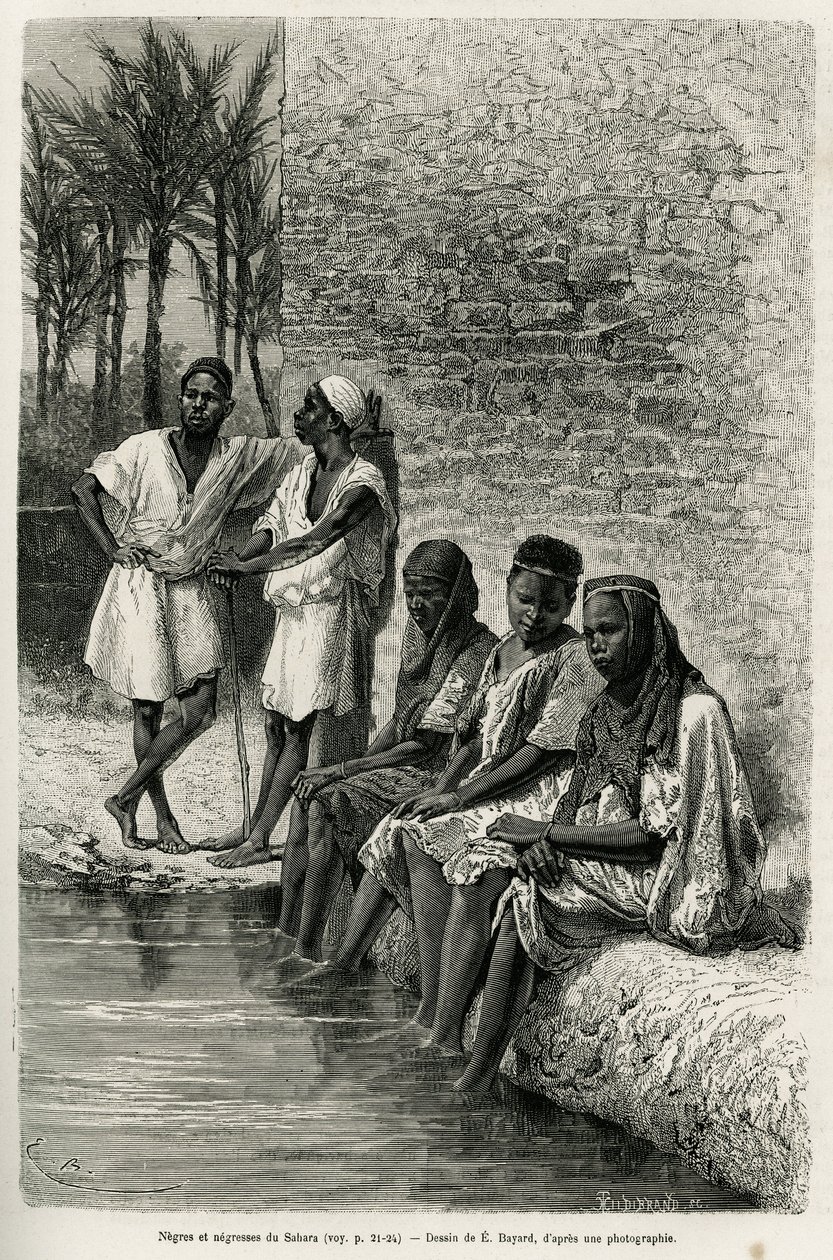 Negri e negre del Sahara, sulle rive dell