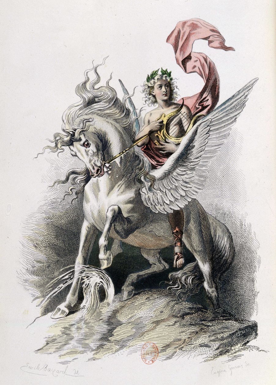 Arte poetica nelle opere di Nicolas Boileau. Illustrazione di E. Bayard. Parigi 1873 da Emile Antoine Bayard