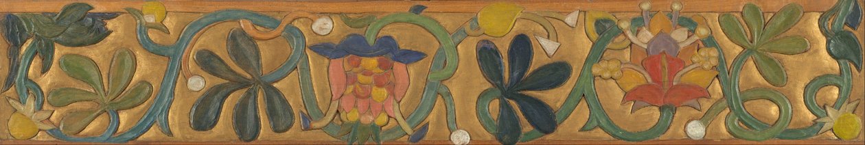 Tavola decorata con viticci e fiori da Emile Bernard