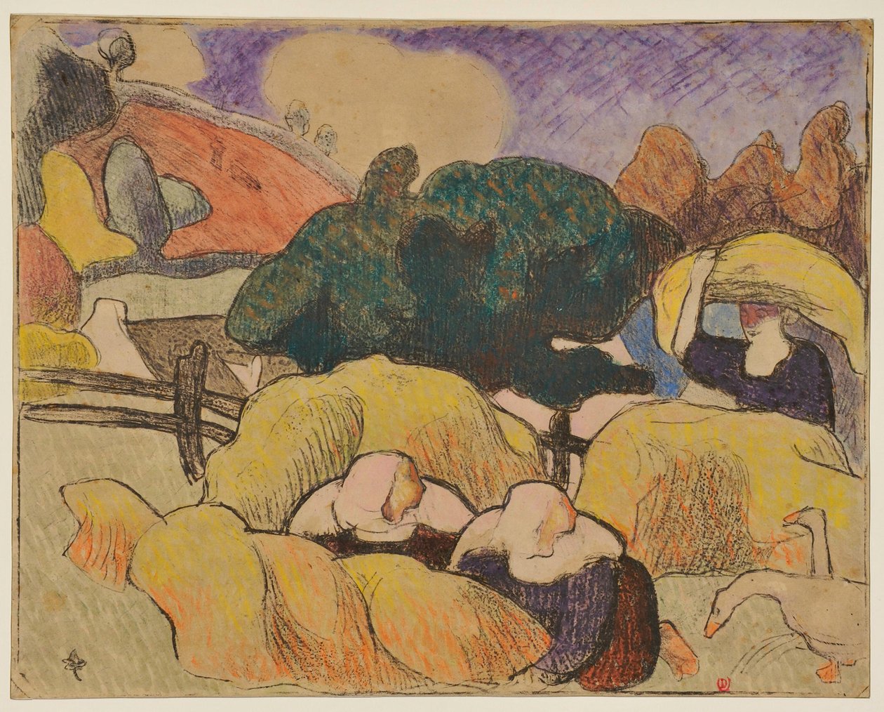 Frauen beim Heumachen da Emile Bernard