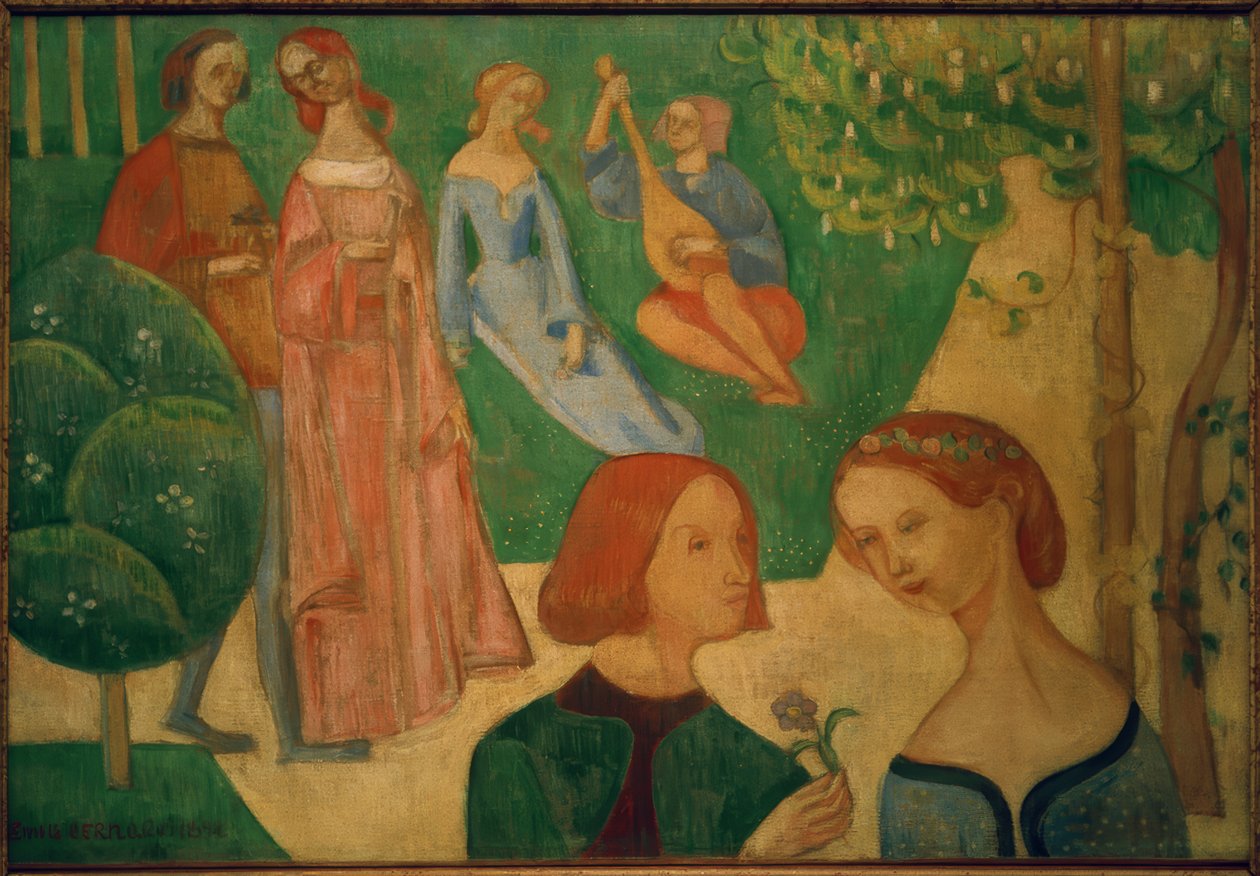 In un parco in tempi antichi da Emile Bernard