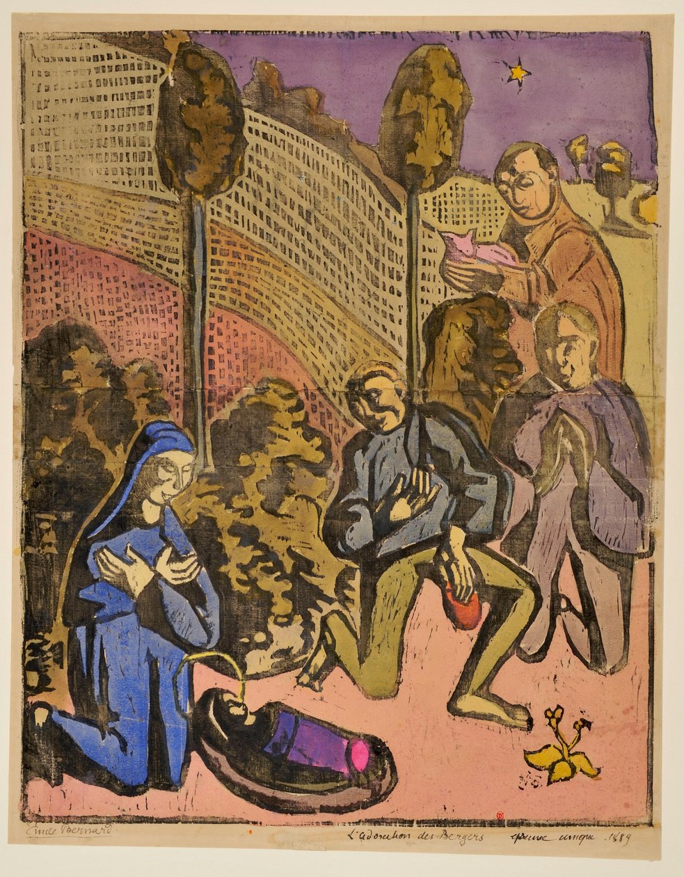 Die Anbetung der Hirten da Emile Bernard