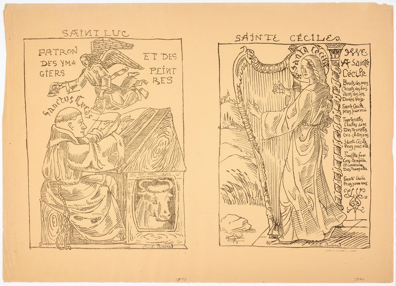 Die heilige Cäcilia da Emile Bernard
