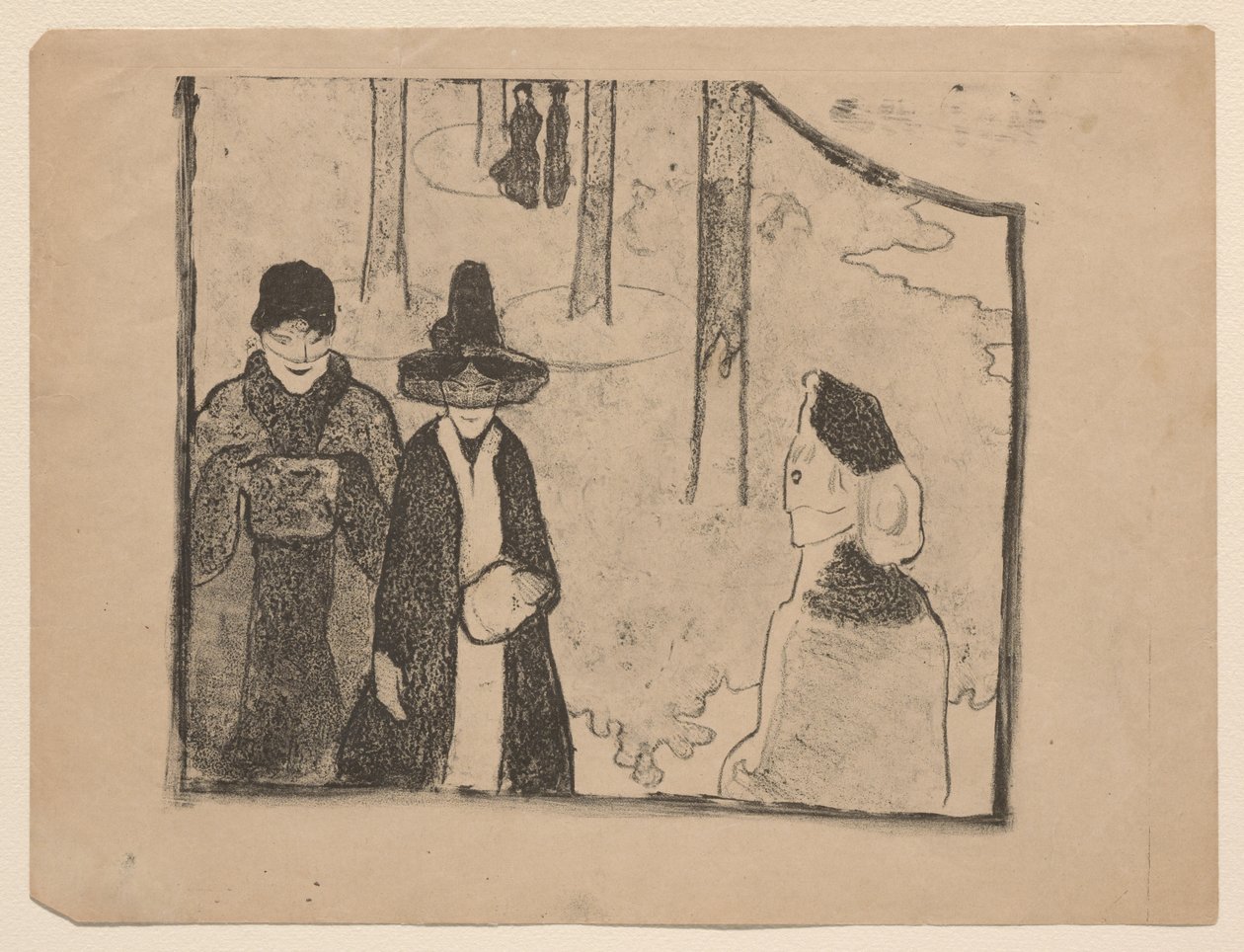 La passeggiata da Emile Bernard