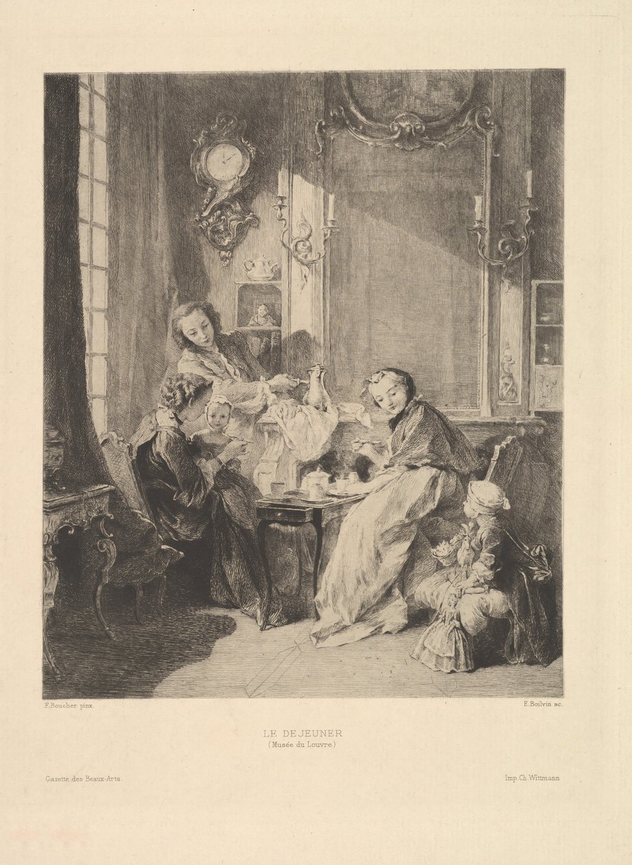 Colazione, 1897 da Emile Boilvin