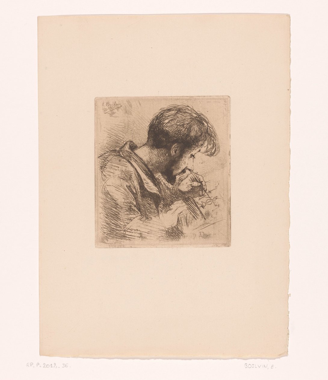 Ritratto di Paul Adolphe Rajon da Emile Boilvin