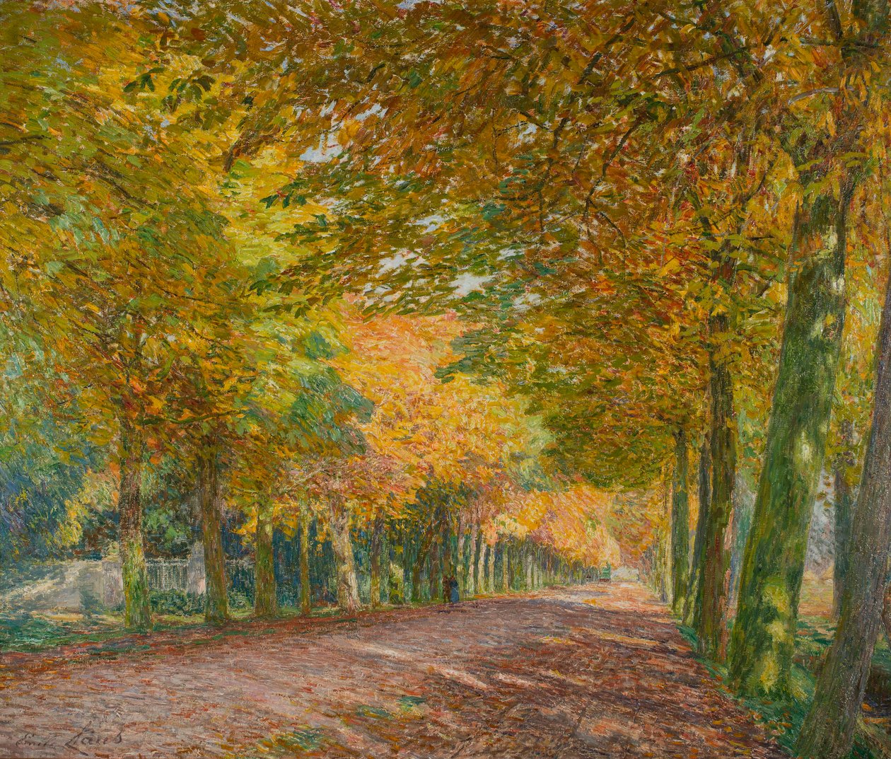Viale soleggiato da Emile Claus