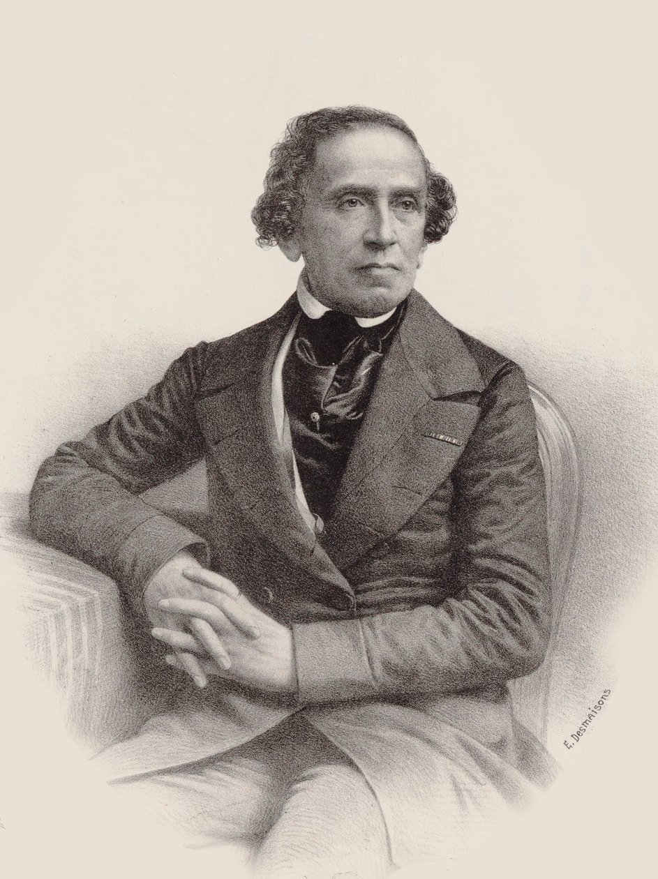Ritratto del compositore Giacomo Meyerbeer 1791-1864, 1857 da Emile Desmaisons