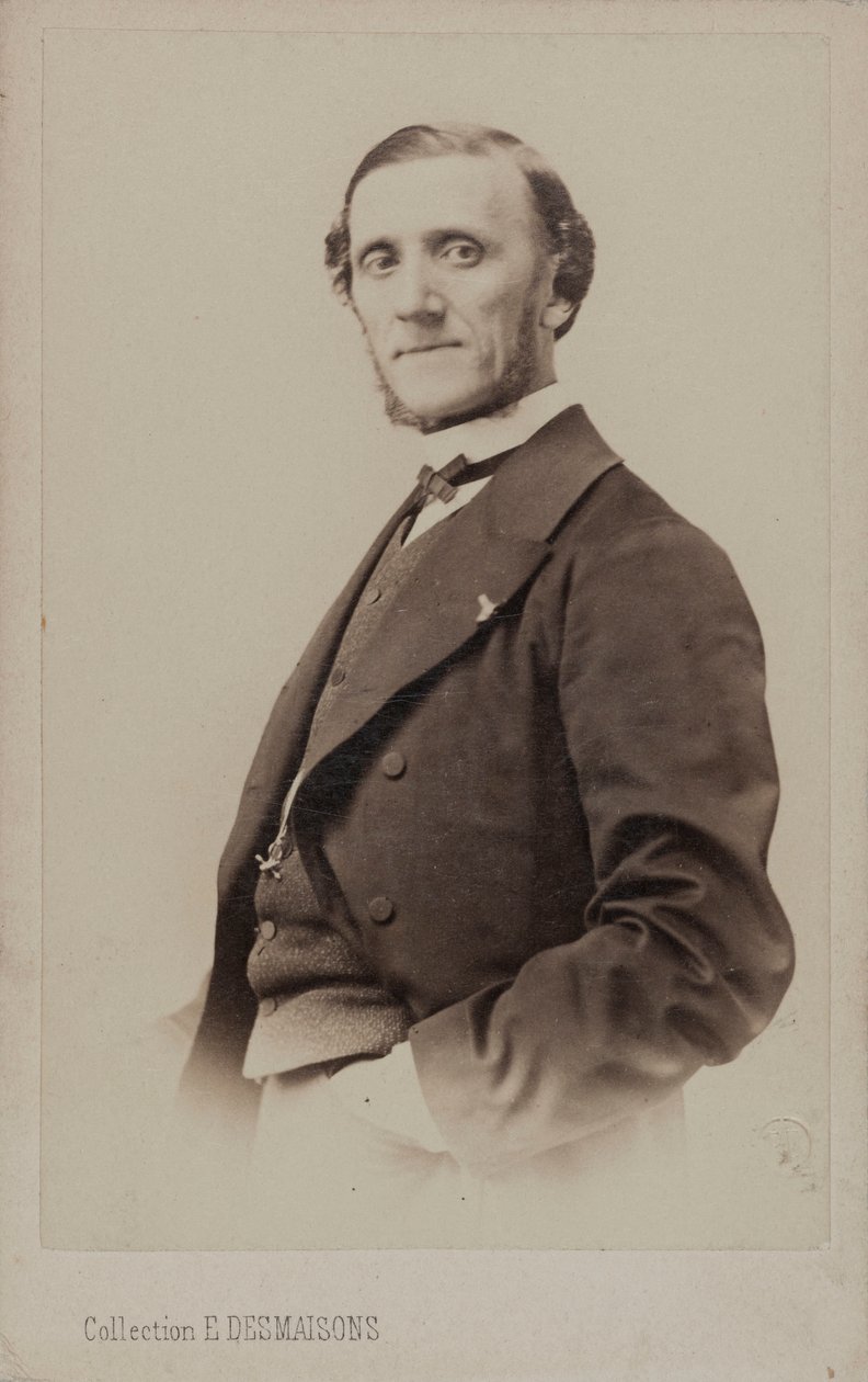Ritratto del pianista e compositore Jean-Henri Ravina 1818-1906 da Emile Desmaisons
