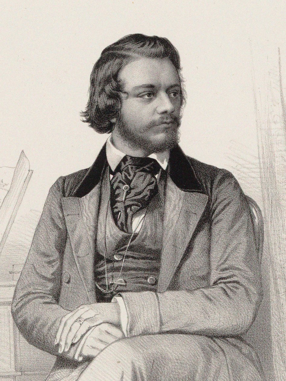 Ritratto del pianista e compositore Theodor Leschetizky 1830-1915, ca 1860 da Emile Desmaisons