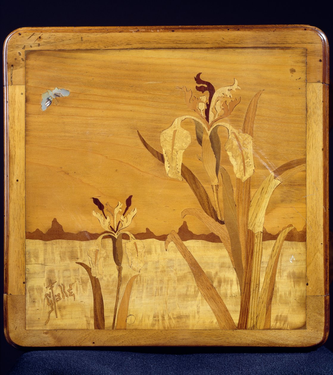 Tavolo in stile Art Nouveau, dettaglio da Emile Galle