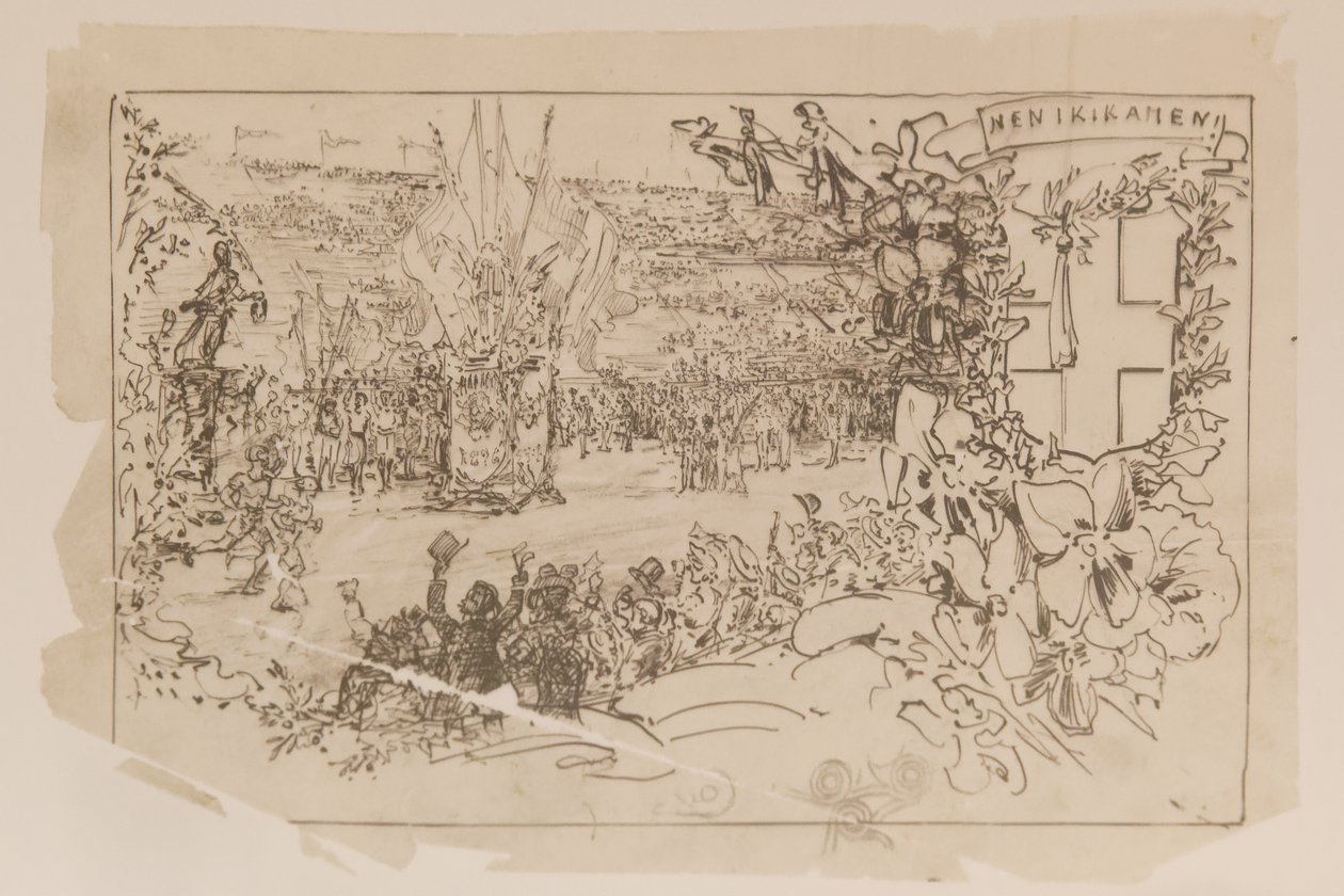 Cartolina di arrivo della maratona Gilliéron FamGILL Louvre2024-05 da Emile Gilliéron