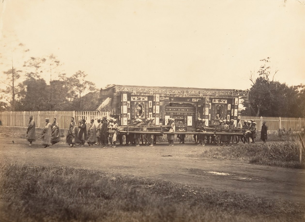 Funerale, Cocincina, 1866 da Emile Gsell