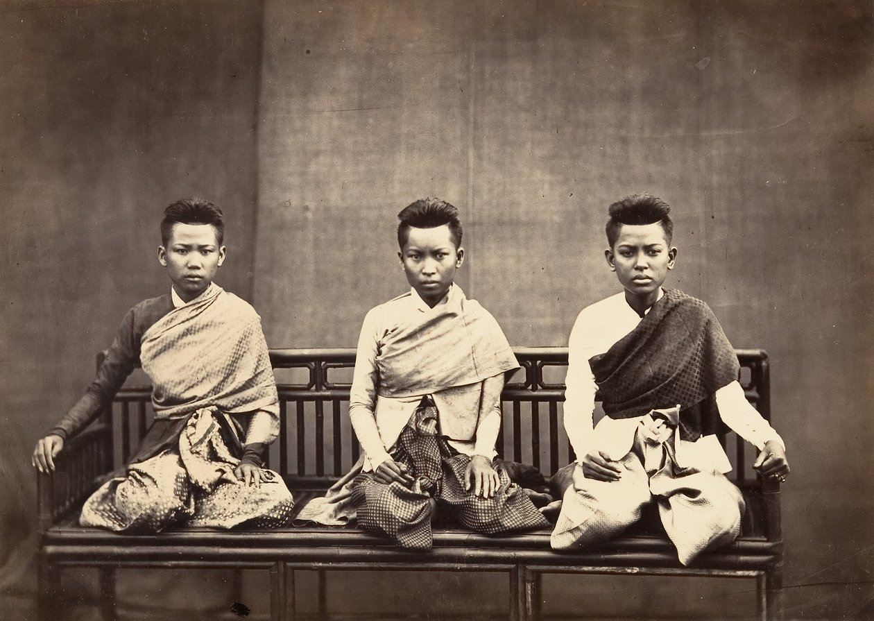 Donne del Principe Phra-Kéo-Pha, 1866 da Emile Gsell