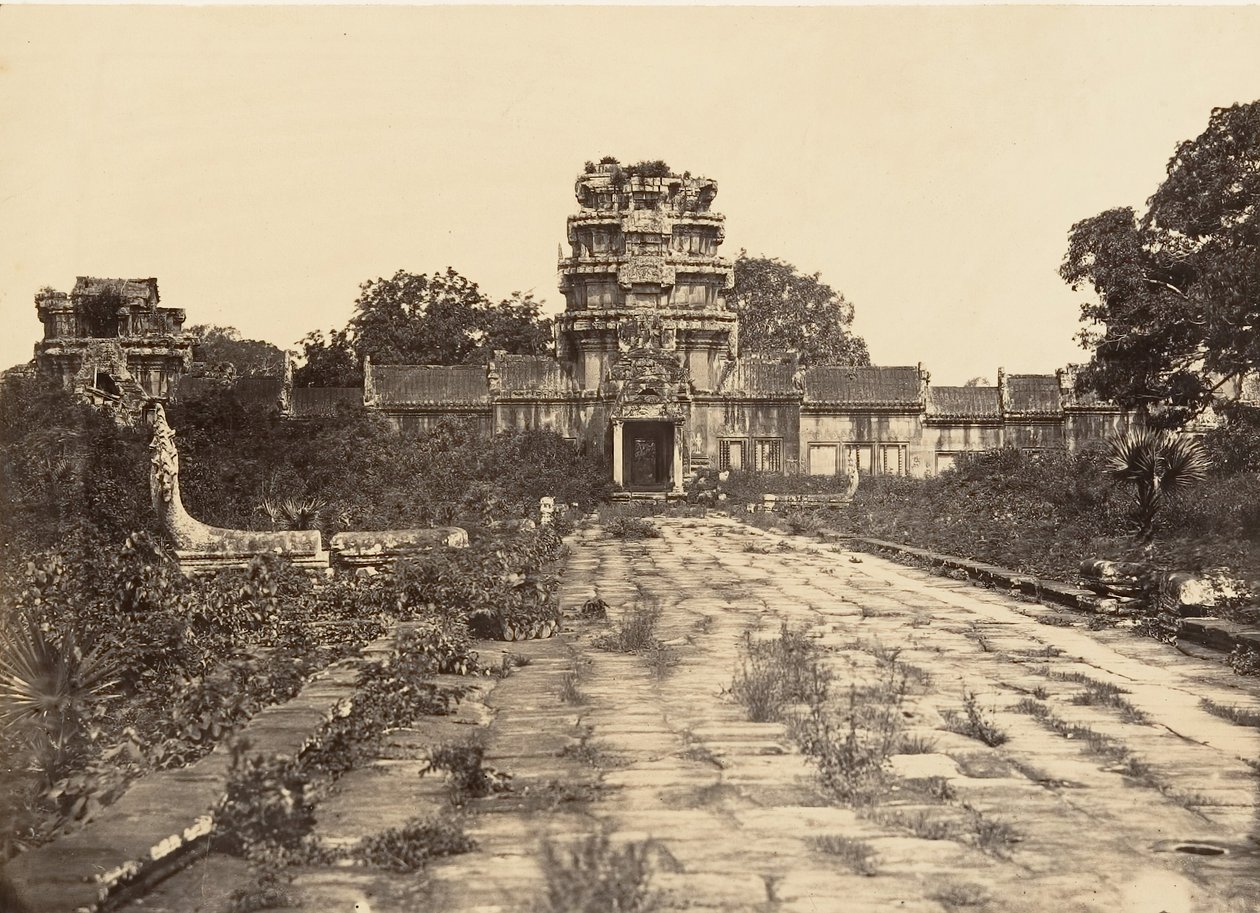 Grande Pagoda Porta Ovest della 1ª cinta, 1866 da Emile Gsell