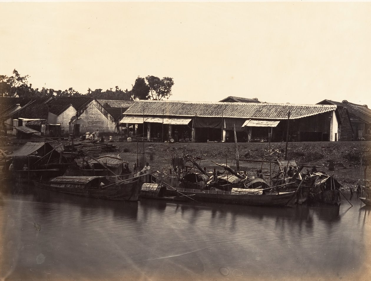Vista della città cinese Cholen Foglio n. 2, Saigon, Cocincina da Emile Gsell