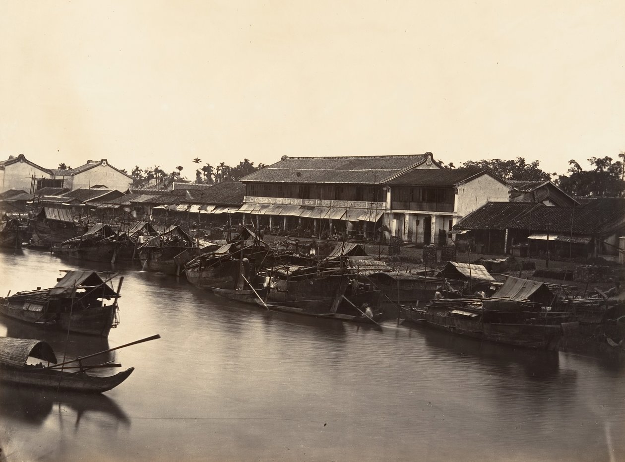 Vista della città cinese Cholen, Foglio n. 3, Saigon, Cocincina da Emile Gsell