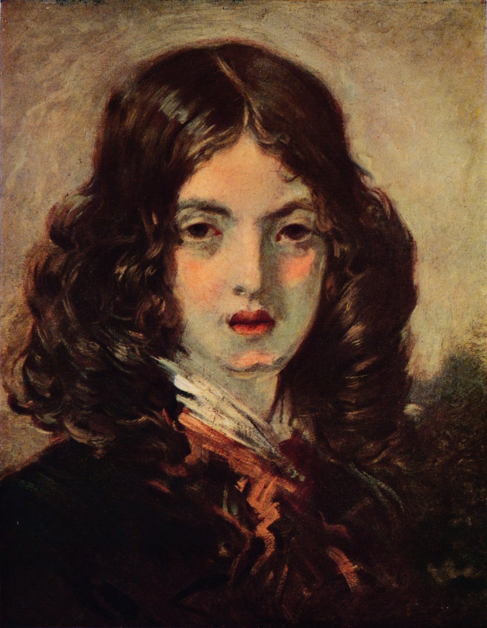 Piccola mendicante rossa da Emile Isidore Deroy