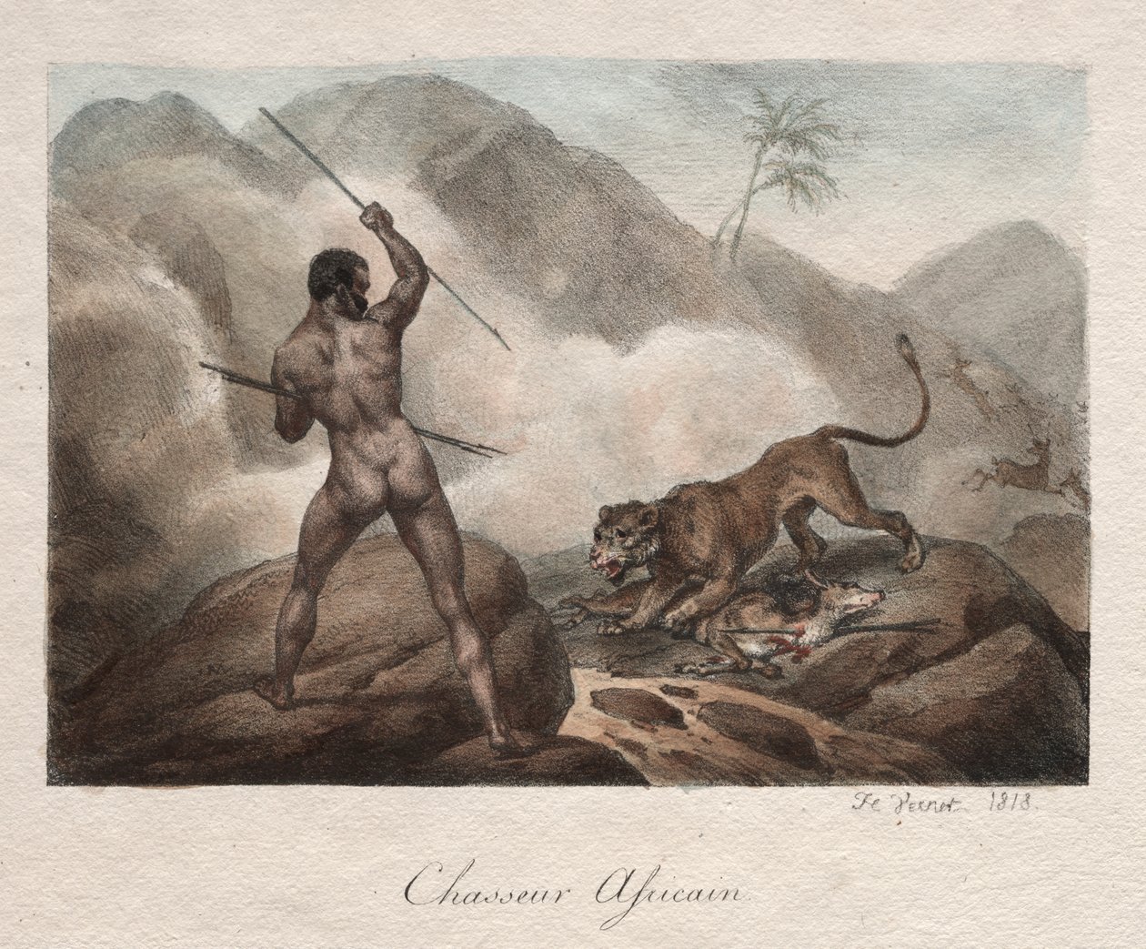 Cacciatore Africano da Emile Jean Horace Vernet