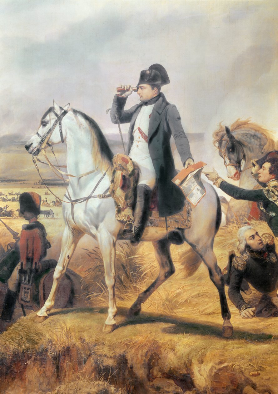 (dettaglio) di Napoleone dalla Battaglia di Wagram, 6 luglio 1809, 1836 da Emile Jean Horace Vernet