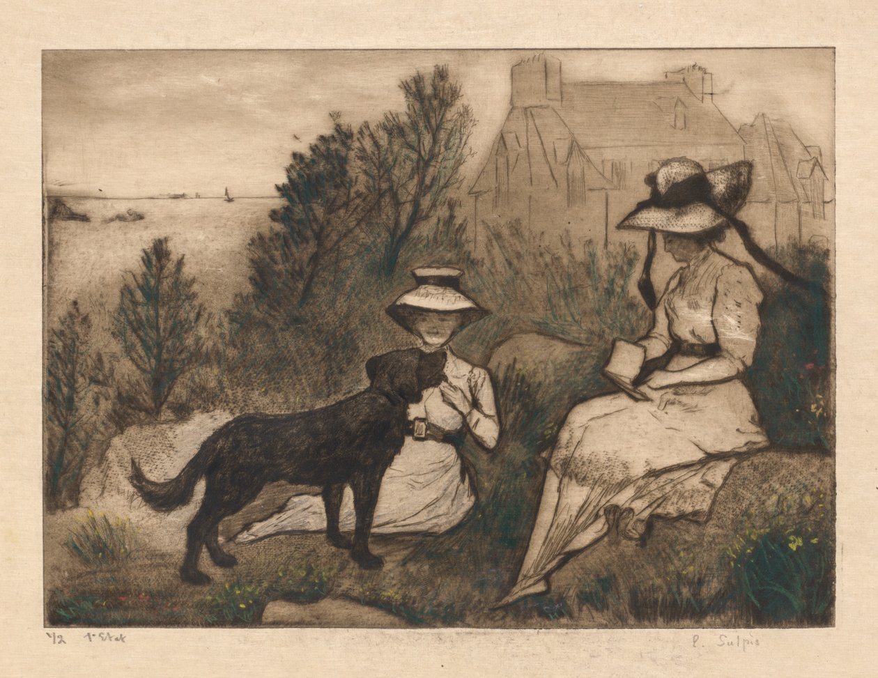 In giardino da Emile Jean Sulpis