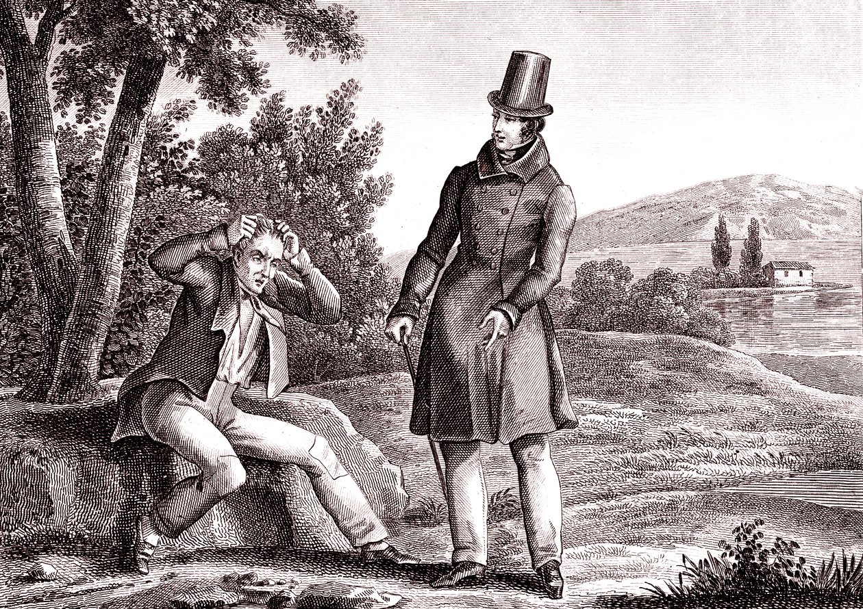 Il misero perde il suo tesoro, Favola di La Fontaine da Emile Joseph Alexandre Gouget