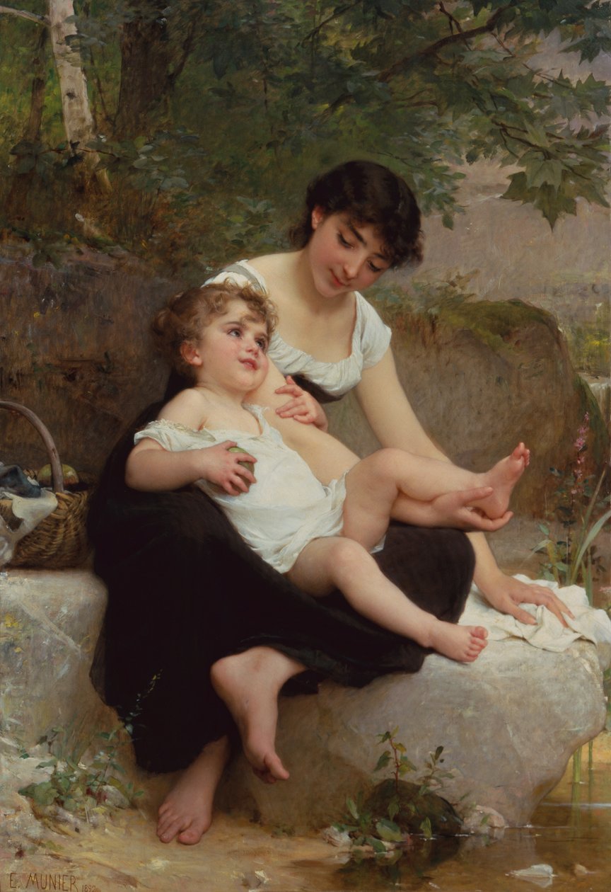 Madre e bambino da Emile Munier