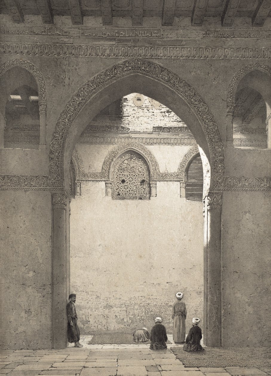 Moschea di Ahmed-Ibn-Toulon, inciso da Philippe Benoist, 1877 da Emile Prisse dAvennes